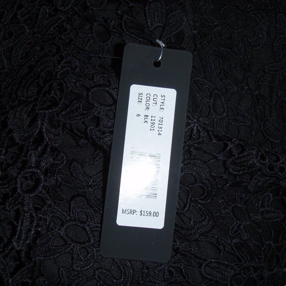 NWT Bebe Little Black Dress Party Evening Occasion, Size 6 - Picture 9 of 9